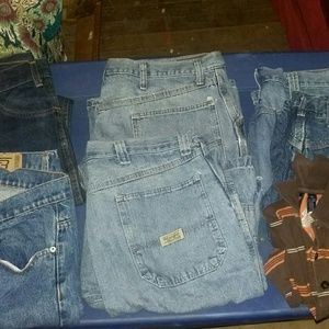 Men's jeans and shorts